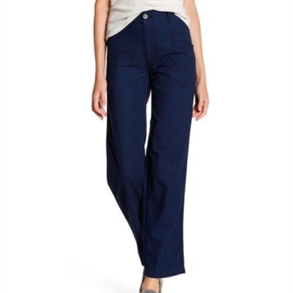 🆕 Vince Blue Cotton Patch Pocket Pants Womens 27 NWT